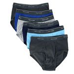 Fruit of the Loom Men's 6-pack Stripe/Solid Fashion Brief Underwear, 6 Pack - Assorted Stripe/Solids, L UK