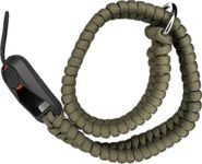 Flashwoife Braided Bracelet Rope for Camera with Quick Release Paracord Band Wrist Strap for DSLR D-125mm Green, olive green, 125 mm