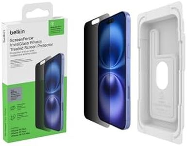 [Apple Approved] iPhone 16 Plus OVA168fq Glass Film, 0.11 inch (0.29 mm), Ultra Thin, Guided Fingerprint, Shatterproof, iPhone 16 Plus Protective Film, Scratch Prevention