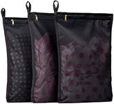 tenrai 3 Pack (3 Medium) Delicates Laundry Bags, Bra Fine Mesh Wash Bag, Use YKK Zipper, Have Hanger Loops, Zippered, Protect Best Clothes in The Washer (Black)