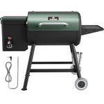 Wood Pellet Grill & Smoker 8-in-1 Pellet Grill with Automatic Temperature Control & Meat Probe, 456 Sq. in Area for Backyard Camping Outdoor