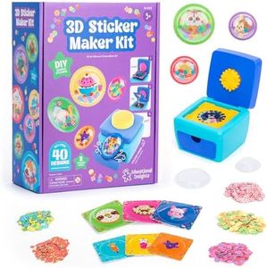 Educational Insights 3D Sticker Maker Kit - Arts and Crafts for Kids Ages 4-8, Make Your Own 3D Stickers, Sticker Making Machine, DIY Puffy Stickers for Kids, Mess-Free Toddler Craft Kit