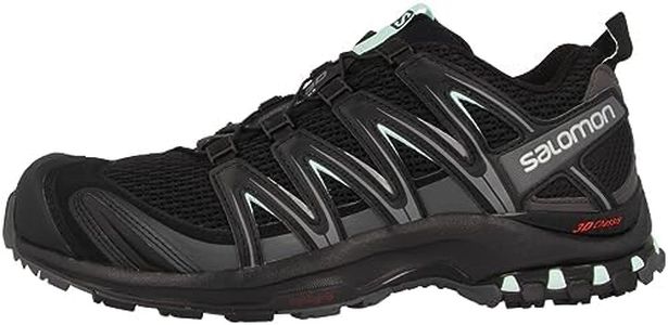 Salomon Women's XA PRO 3D Trail Running Shoes for Women, Black / Magnet / Fair Aqua, 7