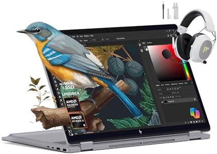 HP 2025 New Envy x360 2-in-1 Laptop, OmniBook X Flip 16" Touchscreen 2K IPS Display, AMD Ryzen AI 5 340, 16GB LPDDR5X RAM, 512GB Gen 4 SSD, Copilot AI, WiFi 6E, w/Mytrix Accessory, Win 11 Home