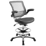 Modway Edge Drafting Chair, Grey