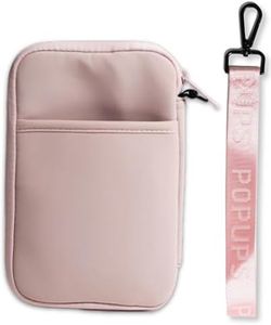 POPUPS Passport Travel Wallet for Women - Large Multiple Document Organizer and Holder with Wristlet (Pretty Pink)