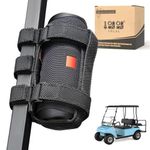 10L0L Speaker Mount for Golf Cart,Portable Speaker Holder with Adjustable Strap fit Wireless Speaker Secure onto Golf Cart/Bike/Beach Umbrella/Boat,Black