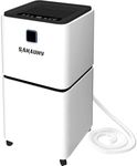 SAHAUHY 2000 Sq.Ft Portable Dehumidifier for Home Basements Bedroom Garage with Continuous Drain Hose,0.52 Gallon Water Tank and Wheel