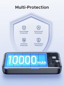 UGREEN Nexode MagSafe Power Bank, 10000mAh – Wireless Portable Charger