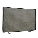 kwmobile Dust Cover for 49-50" TV - Linen TV Display Protector for TVs - Protect Your TV Screen - Gray Green