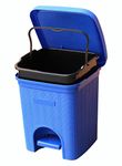 SIGNORA WARE Plastic 12 Liters Modern Lightweight Pedal Dustbin / Thrash Can With Lid For Home Office / Non Garbage Smell / Unbreakable Single Mould / Heavy Duty (12Ltr Blue)