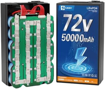 HTLINONY 72V 50Ah LiFePO4 Deep Cycle Battery for DIY EV Upgrades