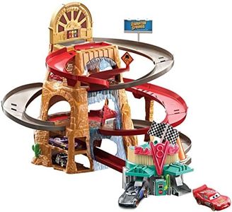 Disney and Pixar Cars Radiator Springs Mountain Race Playset with 2 Vehicles