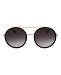 Gucci Womens UV Protection Fashion Round Sunglasses Gold 56mm