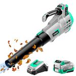 Litheli 20V Cordless Leaf Blower Battery Powered for Cleaning Leaves, Dust, Snow on Lawn, Yard, Deck, with 4.0Ah Battery & Charger Included