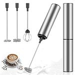 MOSUO Milk Frother Handheld Coffee Frother Electric Whisk, USB Rechargeable Foam Maker Bubbler Egg Beater for Latte Cappuccino Hot Chocolate (USB)