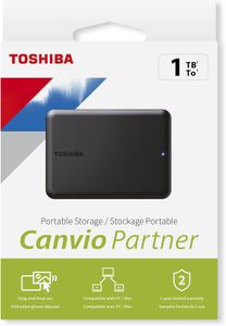 Toshiba Canvio Partner 1TB Portable External Hard Drive