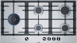 Bosch Built in Gas Hob Stainless Steel 5 Burner Silver PCS9A5C90I