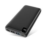 A ADDTOP Portable Charger 26800mAh Ultra High Capacity 22.5W Power Bank QC 3.0 USB C External Battery Pack with 4 Outputs and LCD Display for Smartphone and Tablets