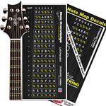 Left Hand Learn Guitar Fretboard Note Map Decals/Stickers