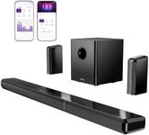 ULTIMEA 9.1ch Surround Sound System with Dolby Atmos, 2 Rear Speaker, 6.5" Wireless Subwoofer, RGB Light, App, Detachable Surround Sound System for Home Theater, Peak Power 470W, HDMI eARC, Apollo S90