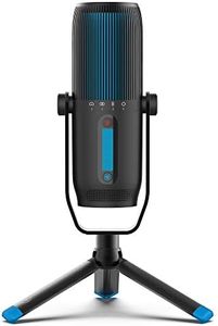 JLab Talk Pro USB Microphone, USB-C Output, Cardioid, Omnidirectional, Stereo, Bidirectional, 192k Sample Rate, 20Hz-20kHz Frequency Response, Volume, Gain Control, Quick Mute, Plug & Play