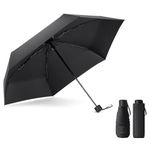 Vicloon Travel Mini Umbrella for Purse,6 Ribs Mini Umbrella,Coating Layer Fabric Blocking UPF 50 UV Protection 99.9% Compact Folding Purse Umbrella,Mini travel Sun Umbrella Lightweight Small Compact