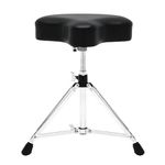 GIBRALTAR Drum Stool, Drum Stool 6000 Series Moto Seat, 6608 (Diameter: 39cm, Vinyl Seat, Super Lock, Tripod Position, 'Super Foot' Rubber Feet, stability, comfortable)