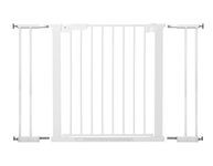 BabyDan Premier, Extra Wide Pressure Fit Stair Gate, Covers openings between 99-106.3 cm/39-41.8 inches, Baby Gate/Safety Gate, Metal, White, Made in Denmark - (Pet Gate/Dog gate)