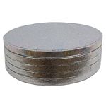 Pack of 5 Round Cake Drum Boards 6 in 152mm x 13mm (Pack of 5)