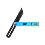 OX Tools Trade 200mm Sliding Bevel with Dual Axis Vials, Stainless Steel Blade, T Bevel Gauge Angle Finder for Carpentry