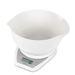 Salter 1024 WHDR14 Dual Pour Digital Kitchen Scale - Includes 2L Mixing Bowl, Wide & Narrow Pouring Spouts For Wet & Dry Ingredients, Measure Liquids, Add & Weigh, Easy Read LCD Display, 5kg Capacity