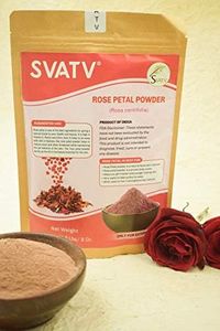 SVATV Rose Petal Powder For Skin Lightening & Blemishes, Hair & Facial mask scrub, Face or Hair Skin Brightening Hydrating Skin Tone Pore Minimizer Oil Control Face Mask - 227g | 80Z