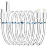 AICase Magnetic USB C to Lightning iPhone Cable Type C Super Organized Charging Magnetic Absorption Nano Data Cable Compatible iPhone 14/13/12/11/Mini/Pro/Max/X/XR/8/SE,iPad Air/Pro/Mini_3FT(2Pack)