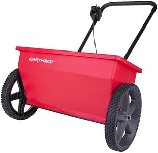 EarthWay 75lb Drop Spreader, with Semi-Pneumatic Whole 12 in. Wheel and 22 in. Drop Width