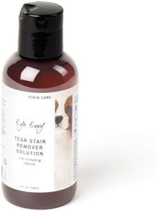 Eye Envy Tear Stain Remover Solution for Dogs,100% Natural,Safe,Recommended by Breeders,Vet,Professional Handlers,Groomers|Contains colloidal Silver|Remove Stains from White,Light Fur,Skin Folds(4oz)