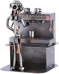Steelman24 I Omini di Viti Barista I Idee Regalo Originale I Soprammobili in Metallo I Modellino
