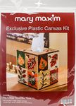 Mary Maxim Fall Foliage Plastic Canvas Tissue Box Kit, 5"