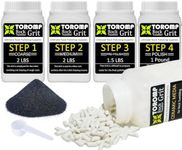 Toromp 8 LBS Rock Tumbler Grit Kit and Ceramic Tumbling Filler Media -Coarse/Medium Grit/Pre-Polished/Final Polish, Works with Any Rock Tumbler, Rock Polisher, Stone Polisher…