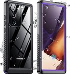 SPIDERCASE for Samsung Galaxy Note 20 Ultra Case Waterproof, [12FT Military-Grade Drop Protection] [IP68 Water Resistance] Full Body Heavy Duty Rugged Shock-Proof Case for Note 20 Ultra-Purple/Clear