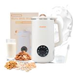 Anatole Nut Milk Maker 35oz 1000ml Almond Milk Machine 8-In-1 Automatic Soy Oat Cow Plant-Based Milk Homemade Dairy-Free Beverages with 10 Stainless Steel Blades 12 Hours Timer