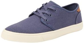 TOMS Men's Carlo Sneaker, Cadet Blue Heritage Canvas, 9 UK