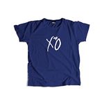 Mogul The Weeknd Xo Logo Unisex Round Neck Tee Navy Blue 6XL