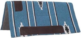 Tough 1 Tough-1 Sierra Square Saddle Pad/Felt Bottom, Teal/Black/Cream