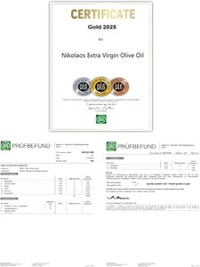 NIKOLAOS Extra Virgin Olive Oil, 3L – Cold Pressed Greek Olive Oil