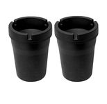 Pack of 2 Car Ashtray with lid,Cigarette Butt Bucket for outdoor or inside