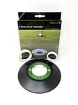 3Ring Putt Trainer Plus Tray - Golf Hole Reducer - Indoor and Outdoor Putting Aid Golf Accessory - Pressure Putt Trainer (3Ring Training Aid + Tray)