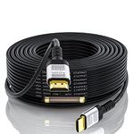 Soonsoonic 4K HDMI Cable 75 Ft with Built-in Signal Booster | HDMI 2.0 High Speed Cables & 4K@60Hz 2K 1080P 3D ARC Ethernet Cord | for UHD TV Monitor Laptop Xbox PS4 (22.8m)