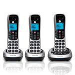 Motorola CD4013 Digital Cordless Phone with Answering Machine with 3 Handsets, Silver