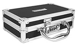 Vaultz Medicine Safe Case w/Combination Lock - Pack of 1 Cases, 8.35 x 5 x 2.5" - Black